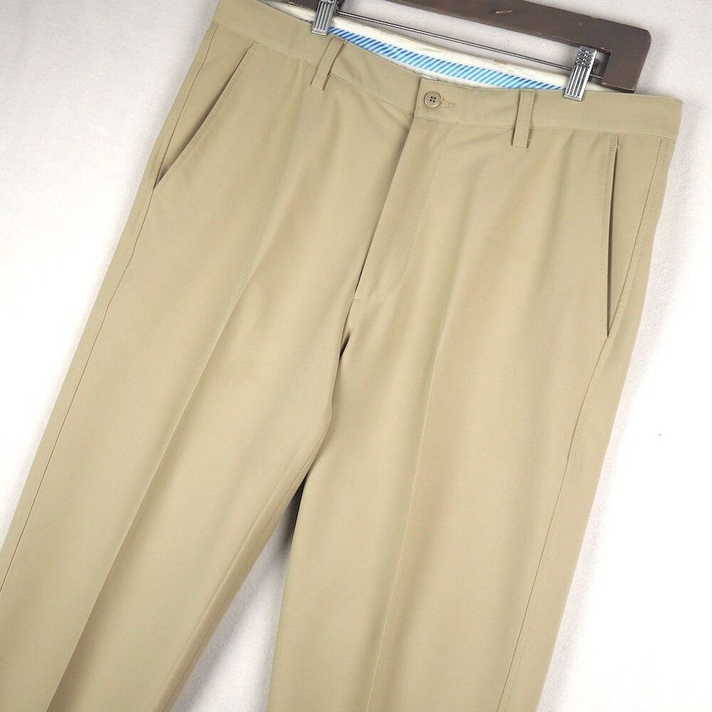 FootJoy Pro Tour Performance Golf Pants Mens 36x28 Beige Khaki Fit Stretch Chino